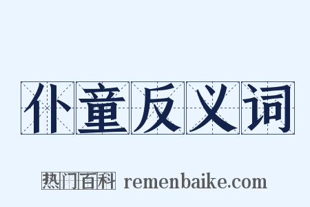 仆童反义词是什么意思的图片